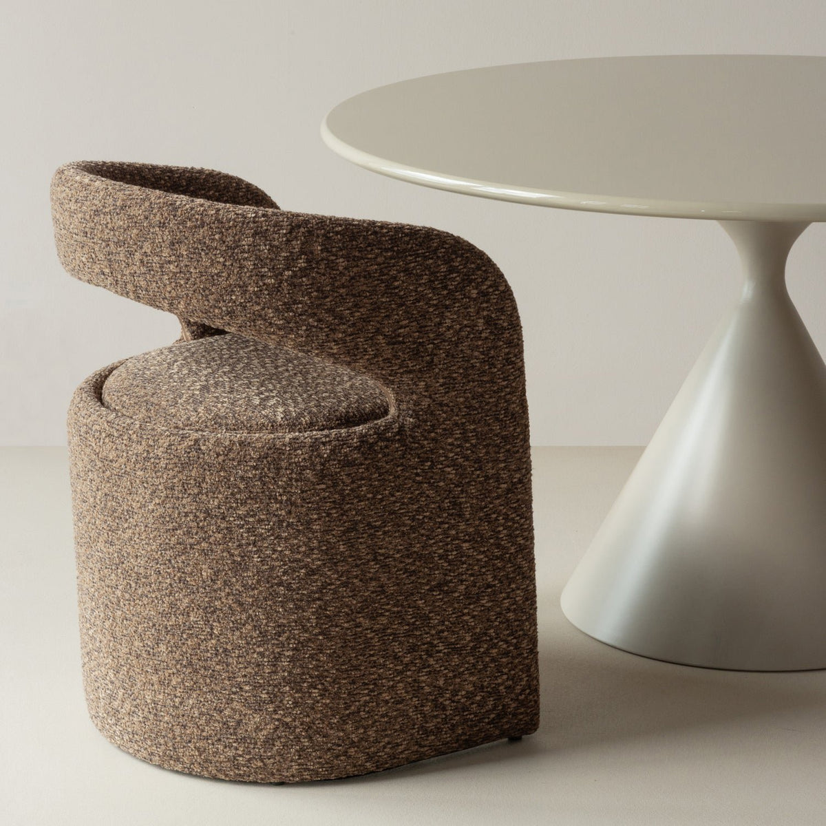 Lanor Coarse Bouclé Dining Chair