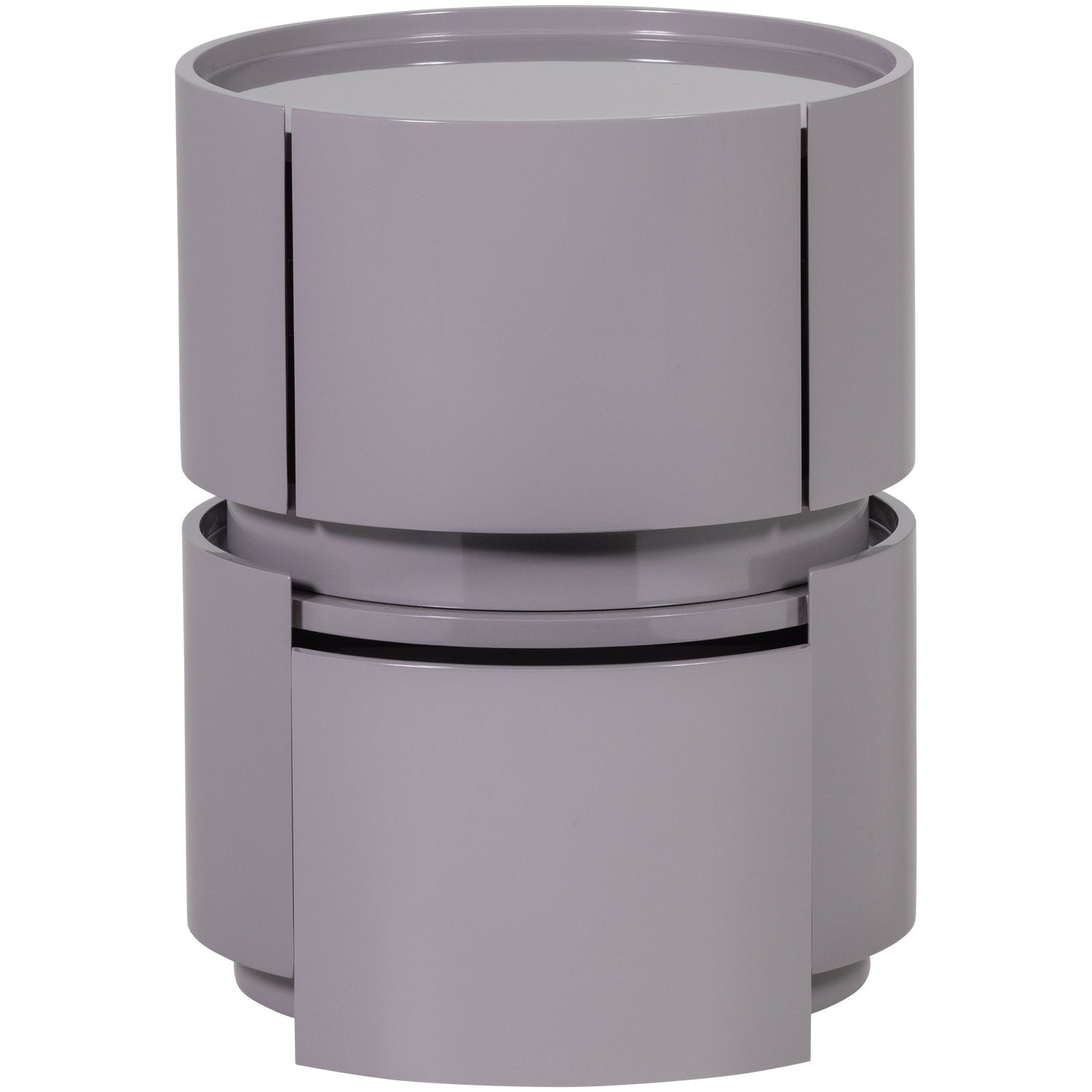 Lunex Light Grey Gloss Night Stand