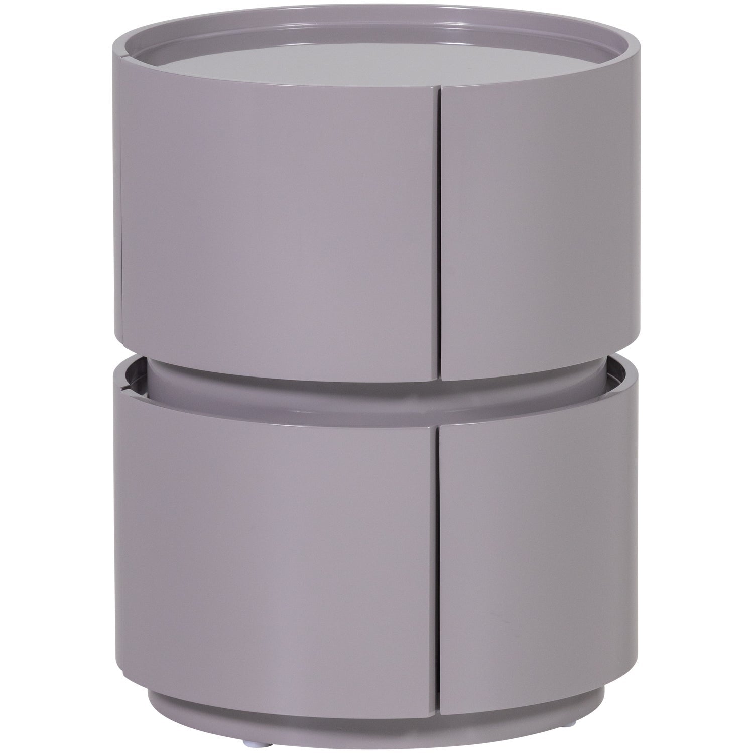 Lunex Light Grey Gloss Night Stand