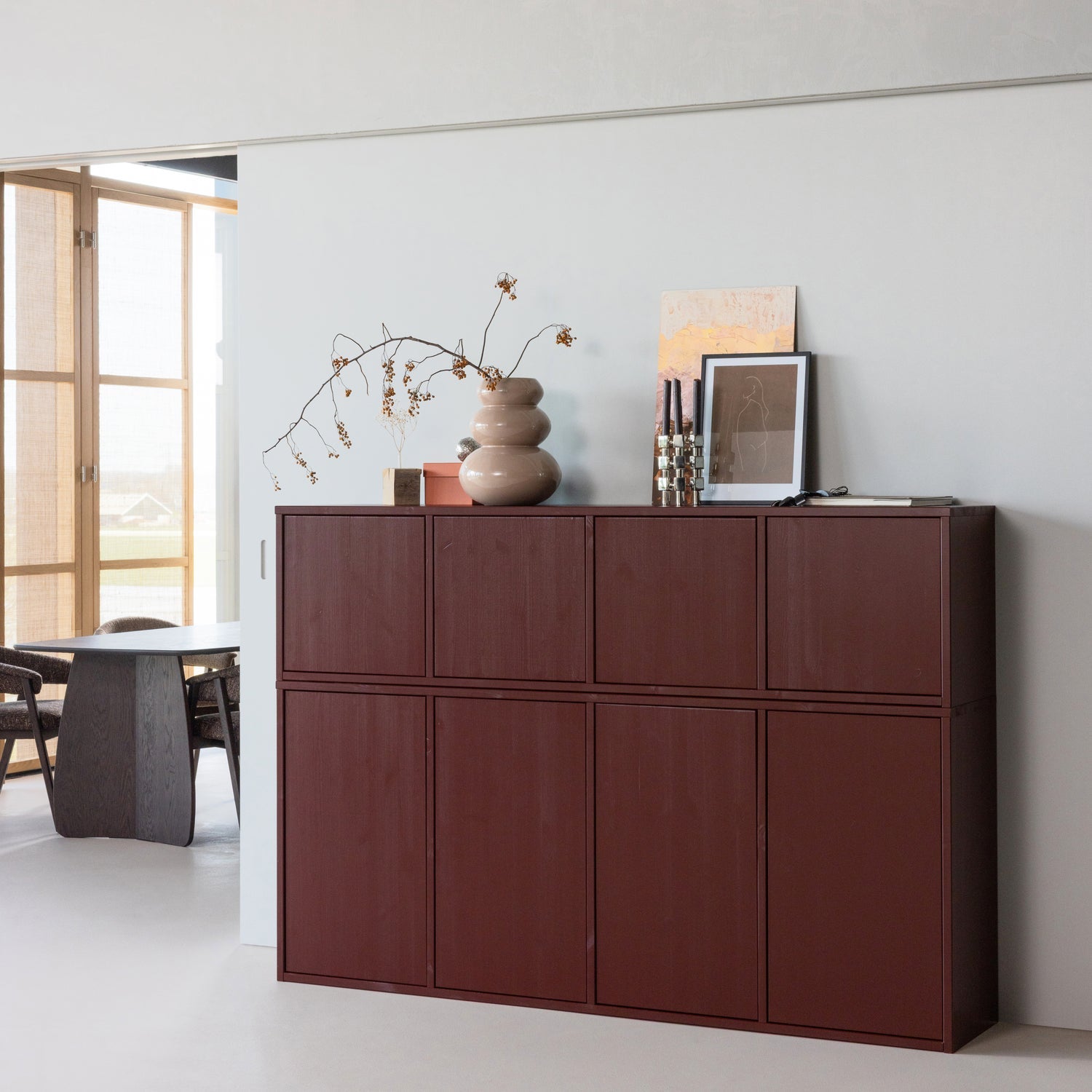 Merel Pine Wood TV Unit