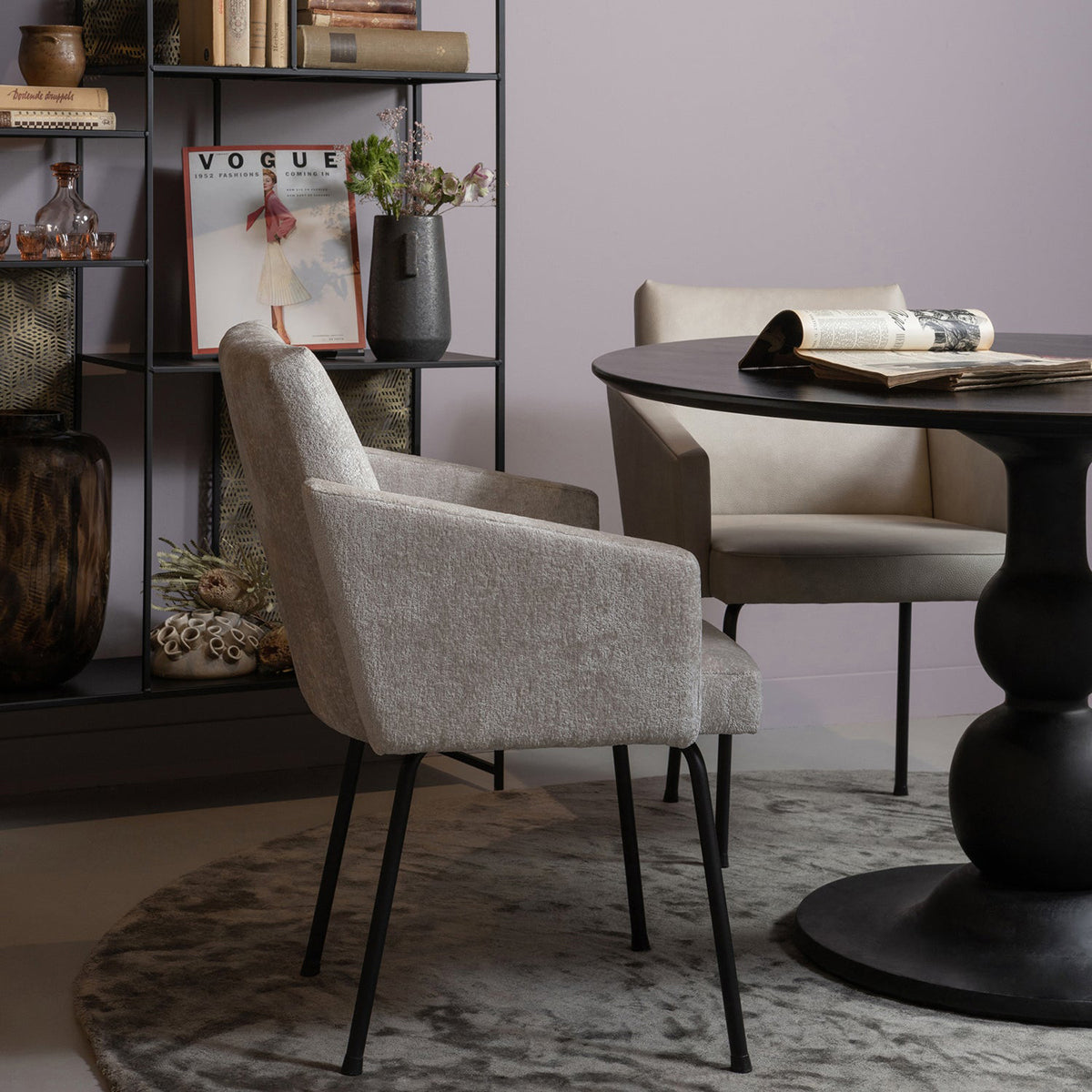Mount Dining Chair with Armrest