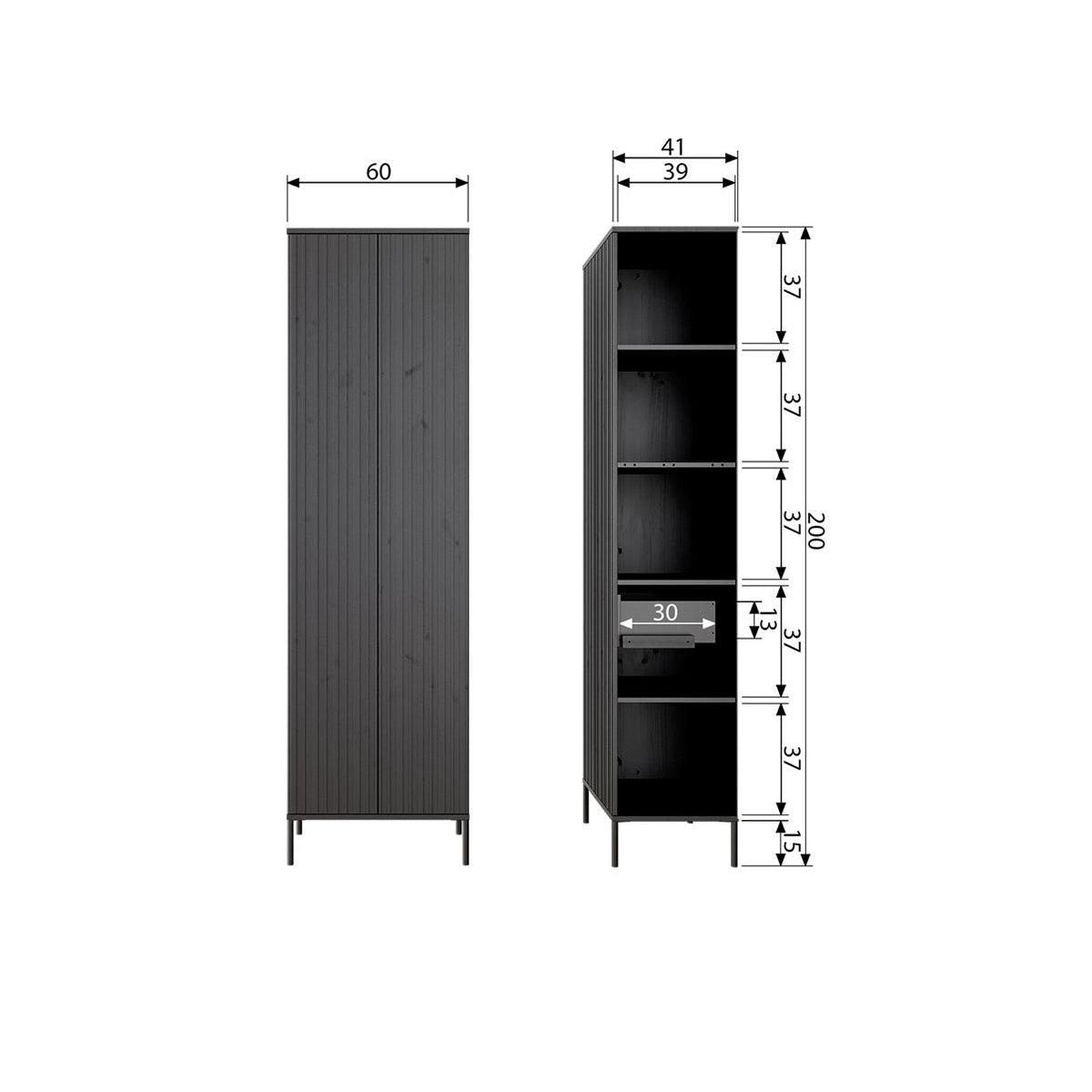 New Gravure Cabinet with Drawer