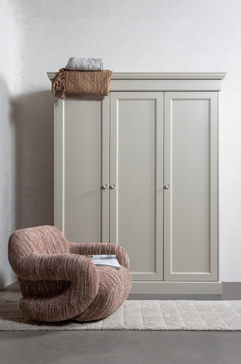 Olivia Dust Pine Wood Wardrobe