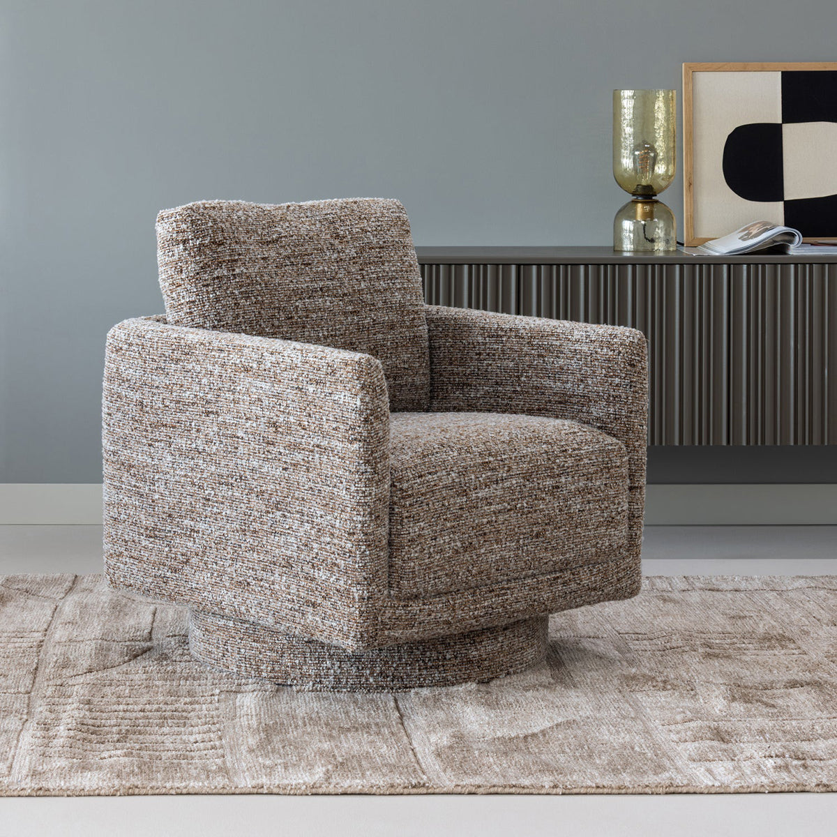 Oska Swivel Armchair