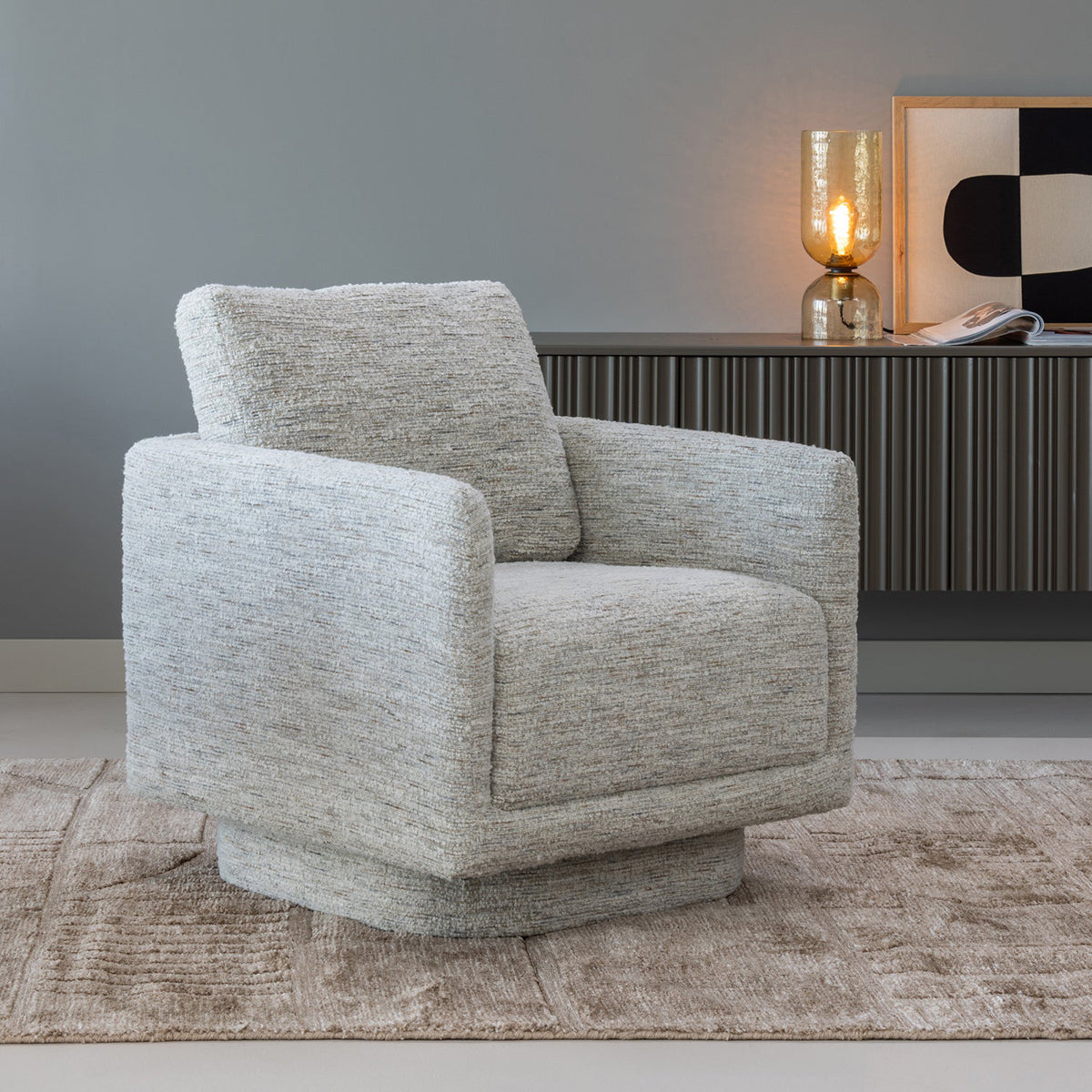 Oska Swivel Armchair