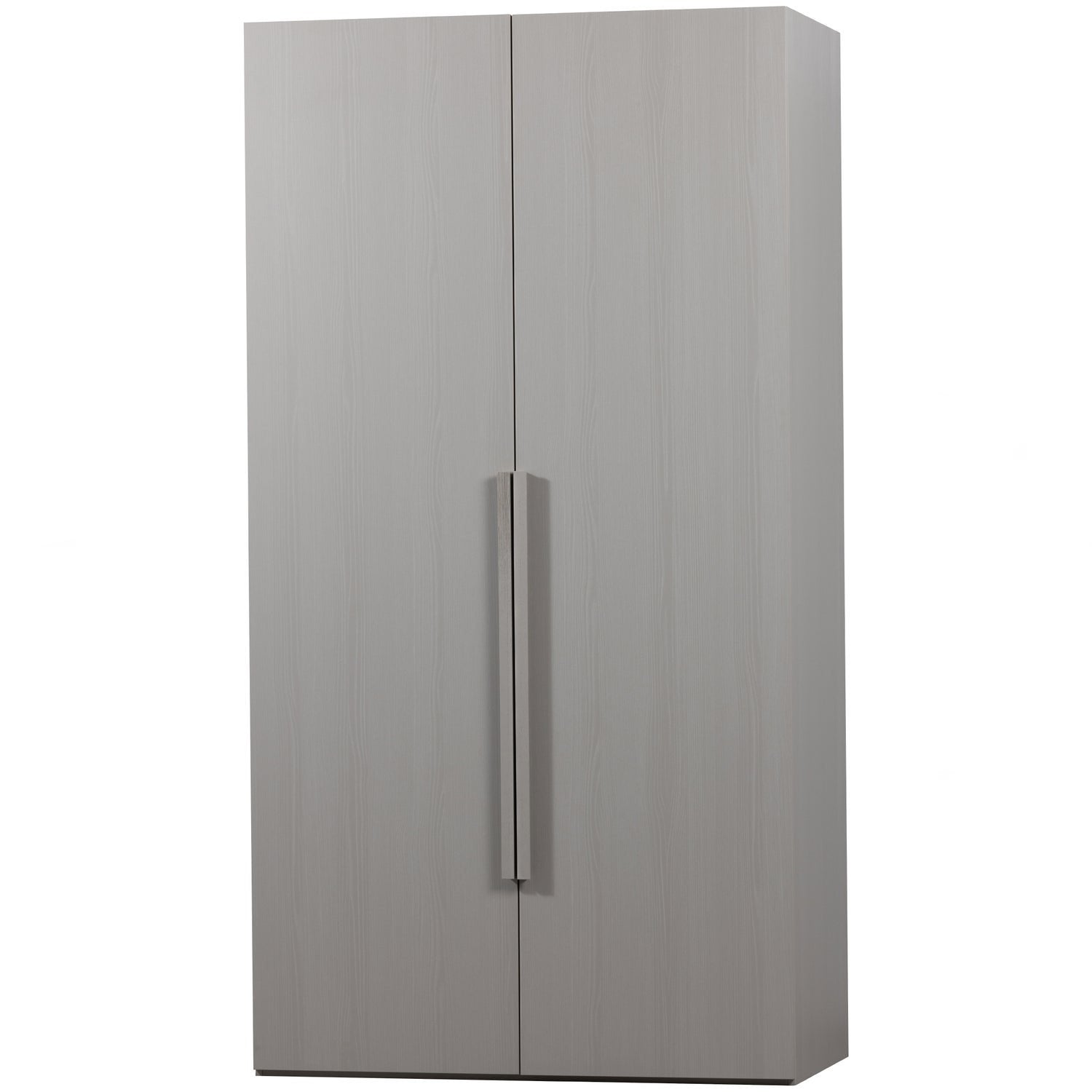 Rens Pebble Grey Long Handle 2 Door Wardrobe