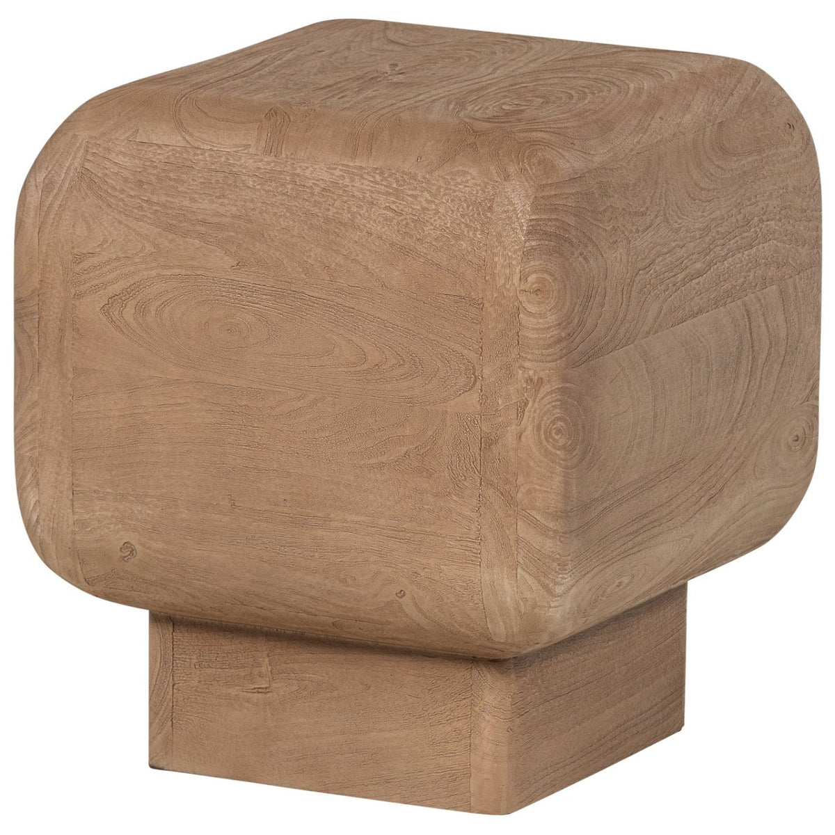 Rimea Light Brown Mango Wood Side Table