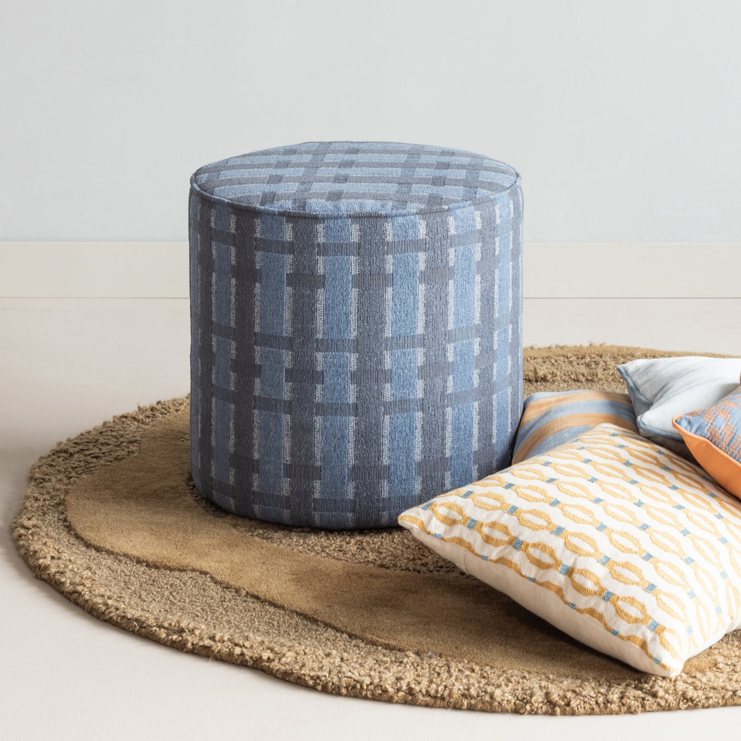 Sarli Chenilie High Pouf