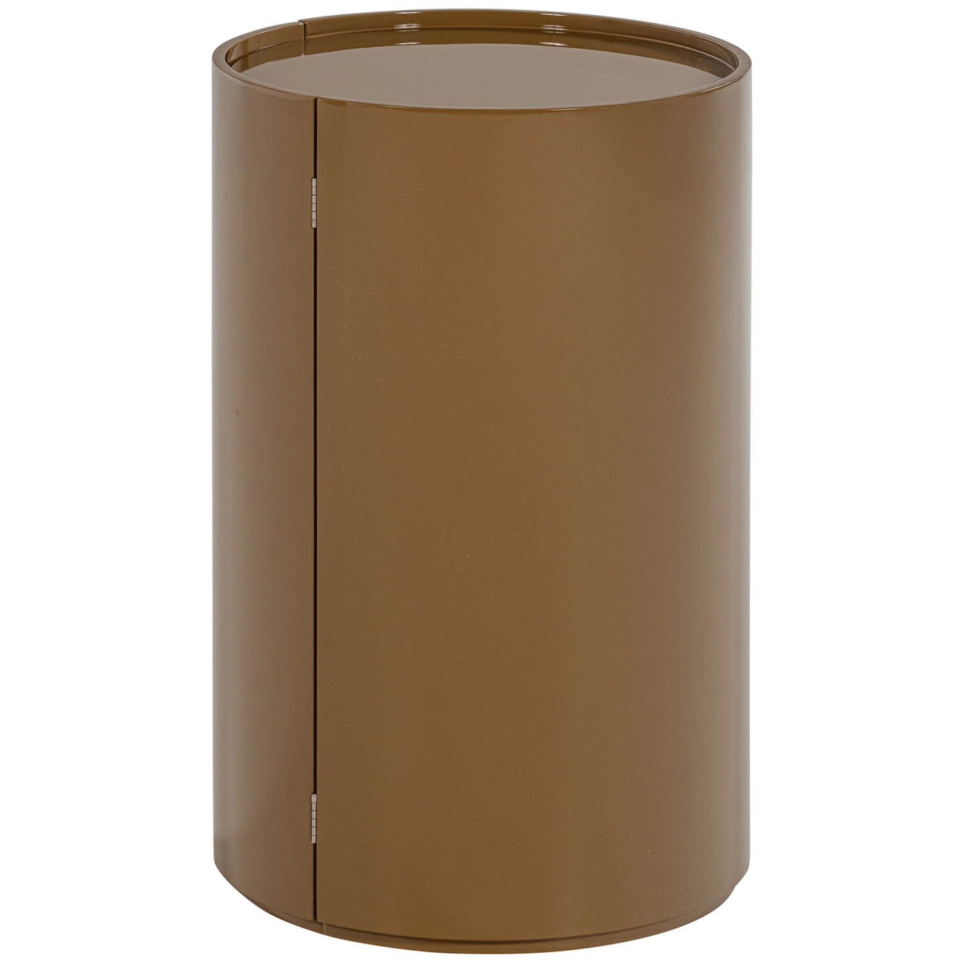 Sera Honey Yellow High Gloss Round Cabinet