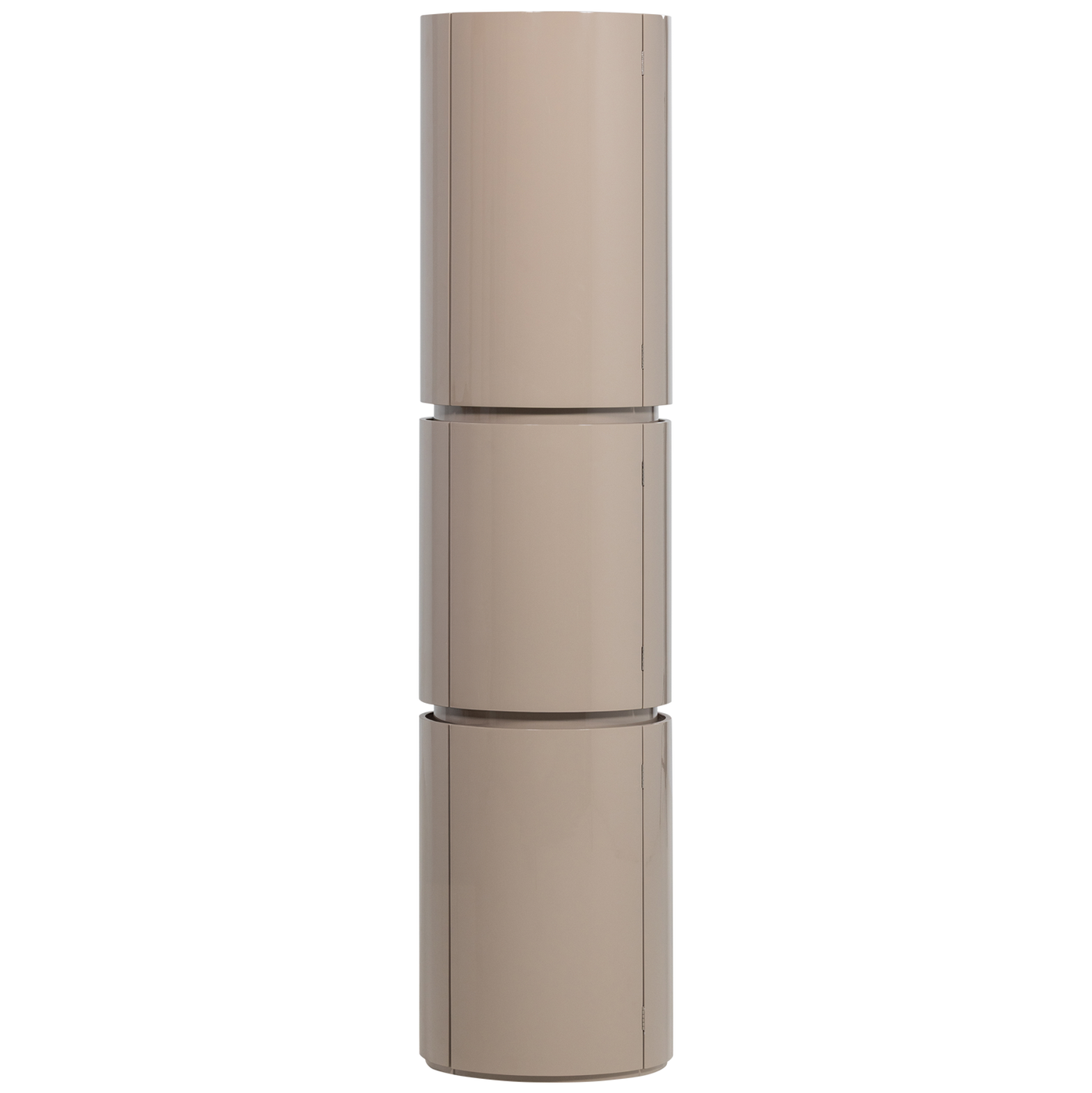 Sera Sand Gloss Round Cabinet