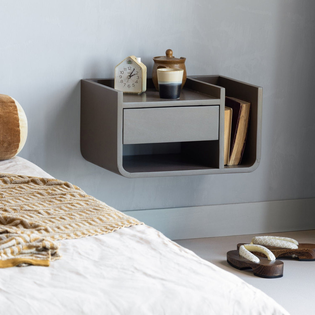 Slo Mocha Brown Mango Wood Night Stand