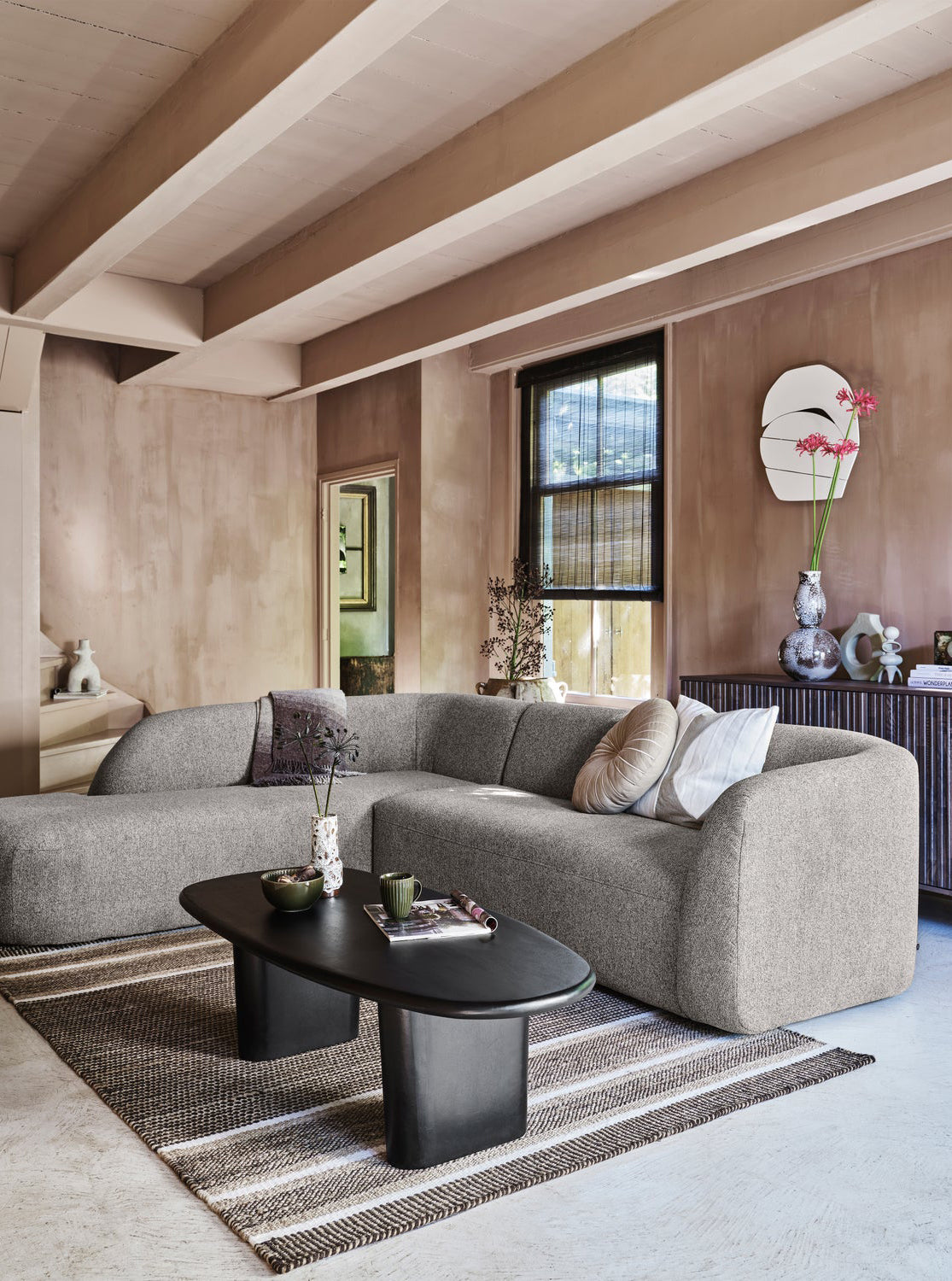 Sloping Corner Sofa