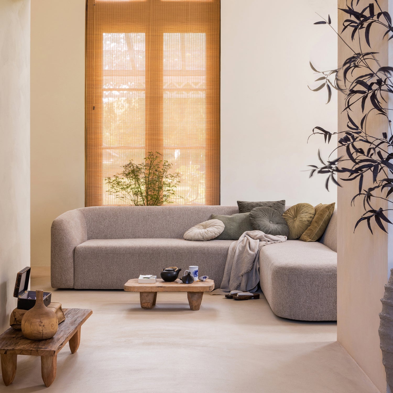 Sloping Corner Sofa