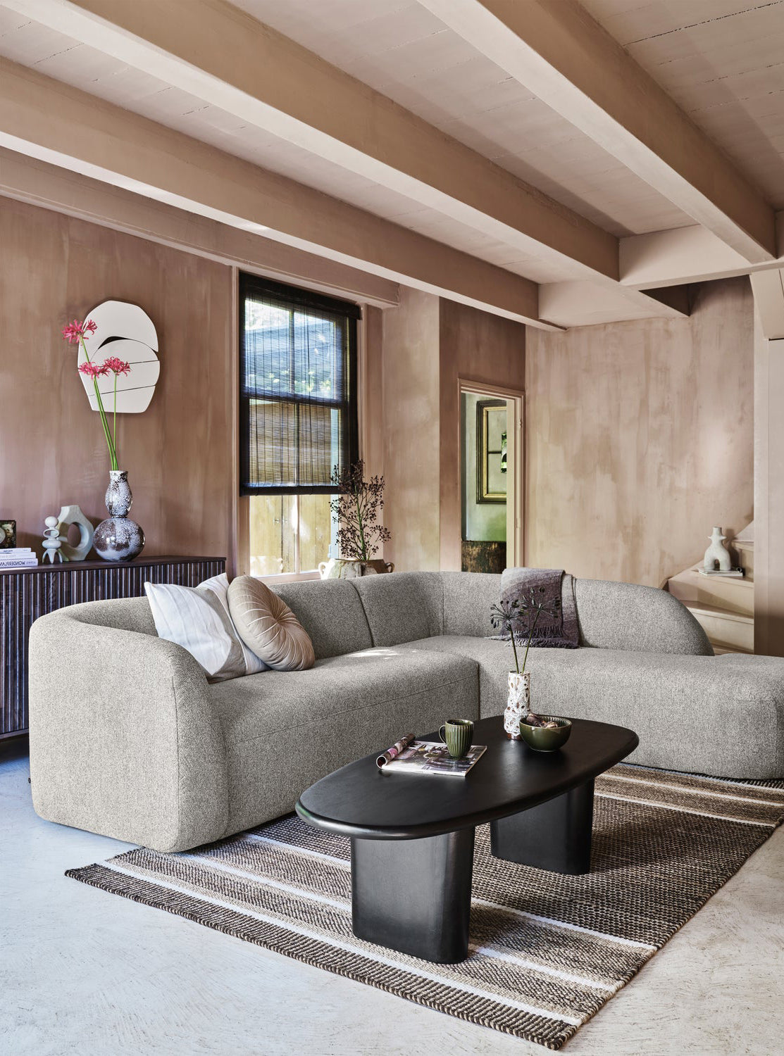 Sloping Corner Sofa