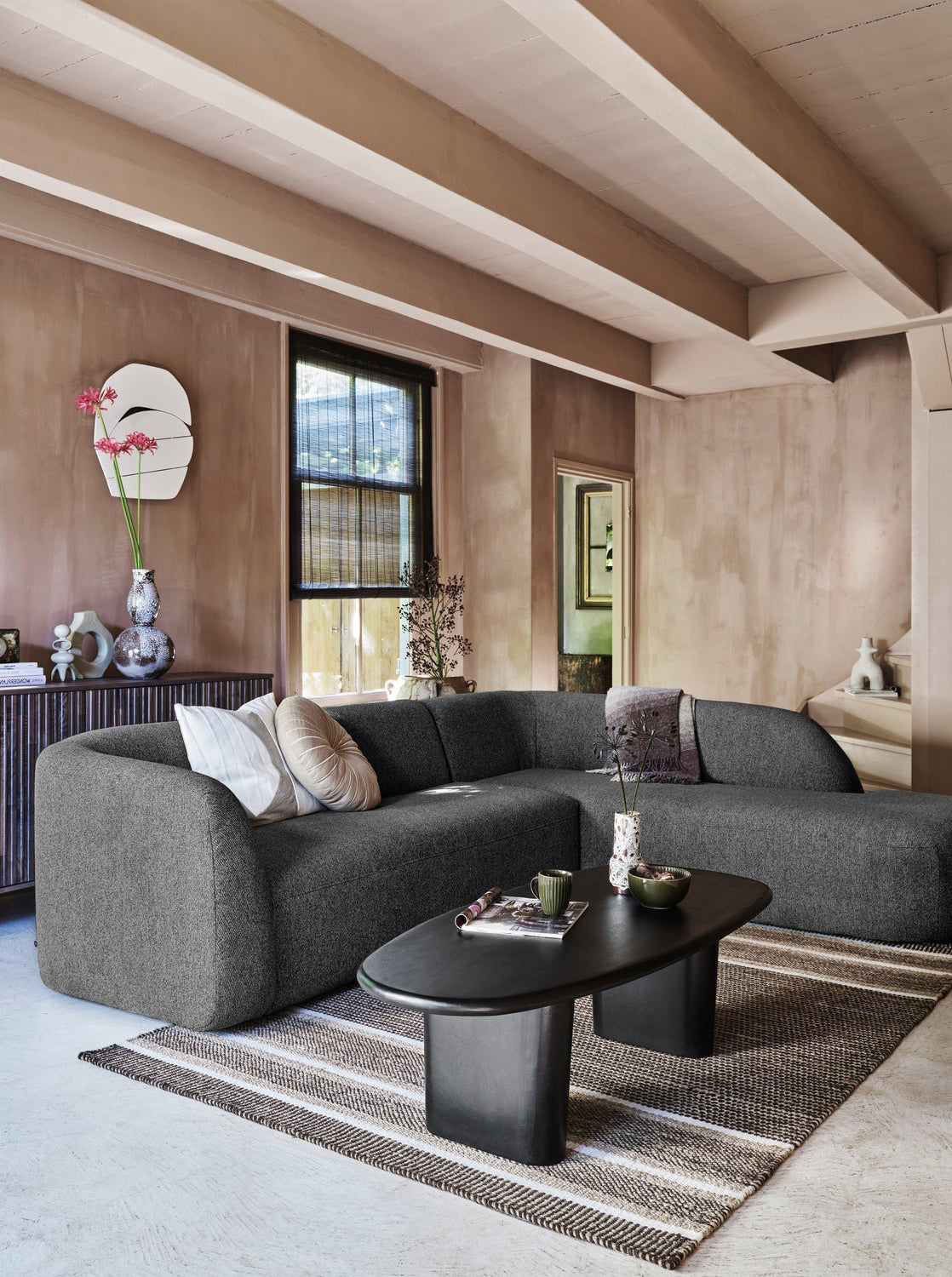 Sloping Corner Sofa
