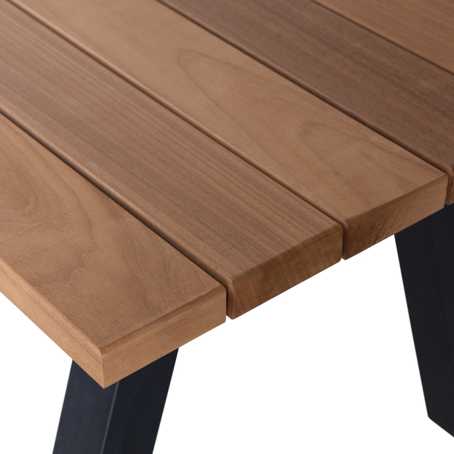 Tablo Ayous Wood Garden Table with Metal Legs