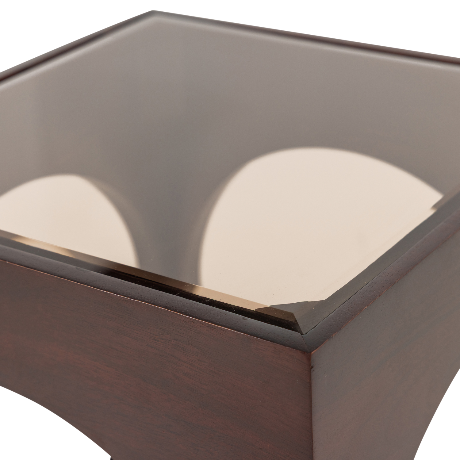 Trax Brown Acacia Wood Side Table