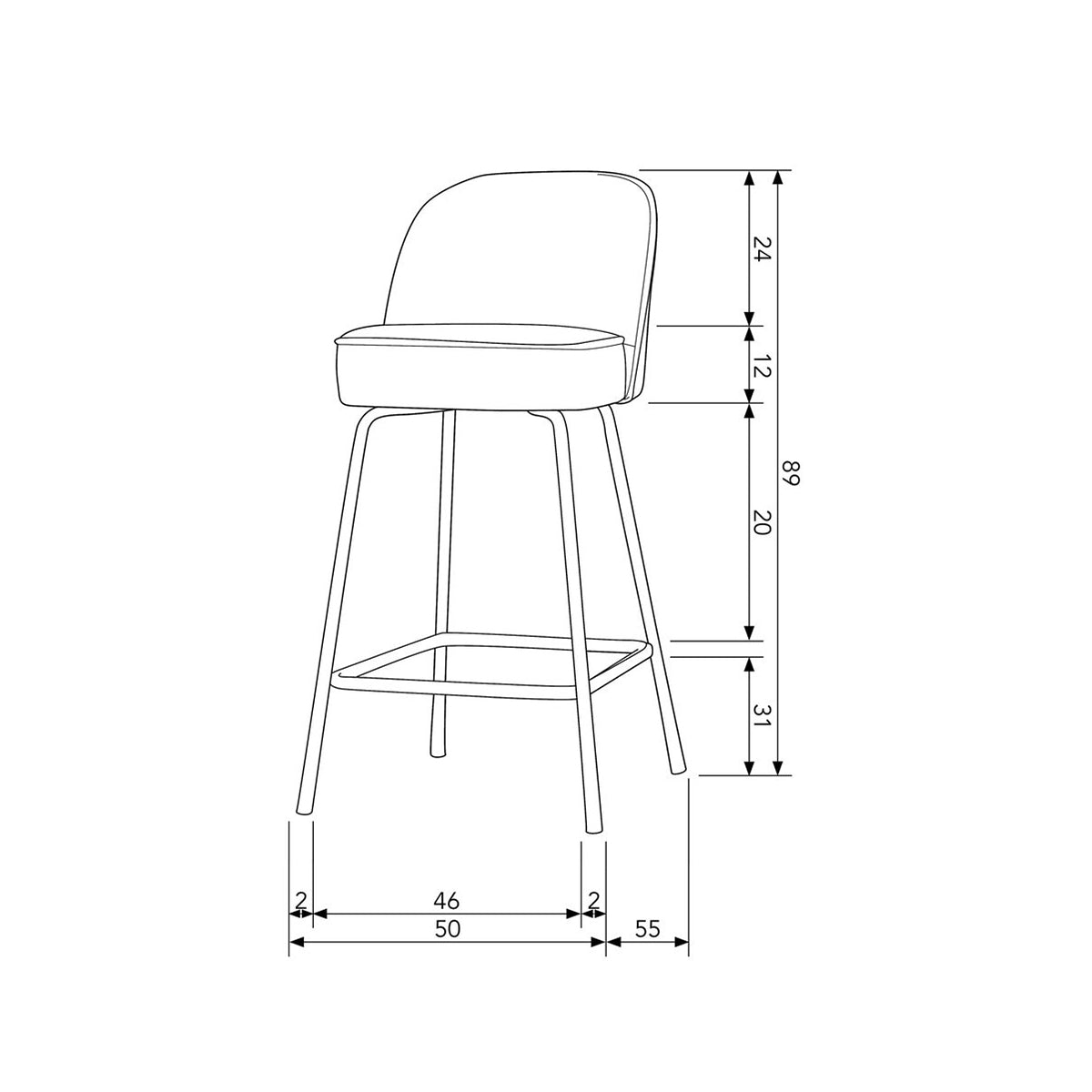 Vogue Counter Stool