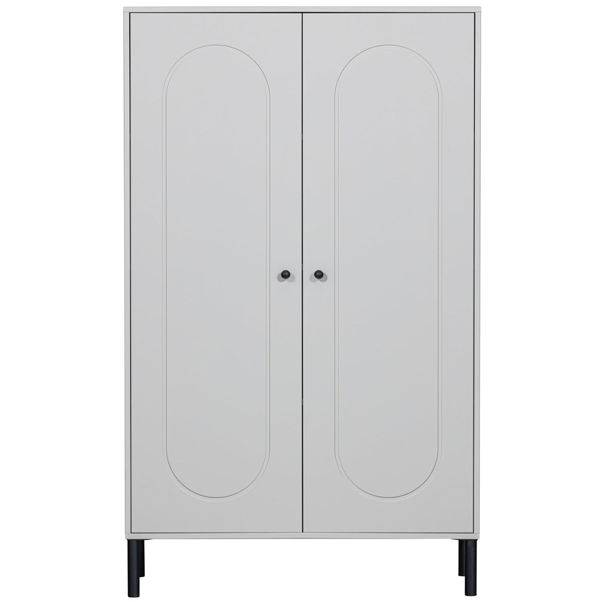 Xina Cloud Grey Pine Wood Low Cabinet