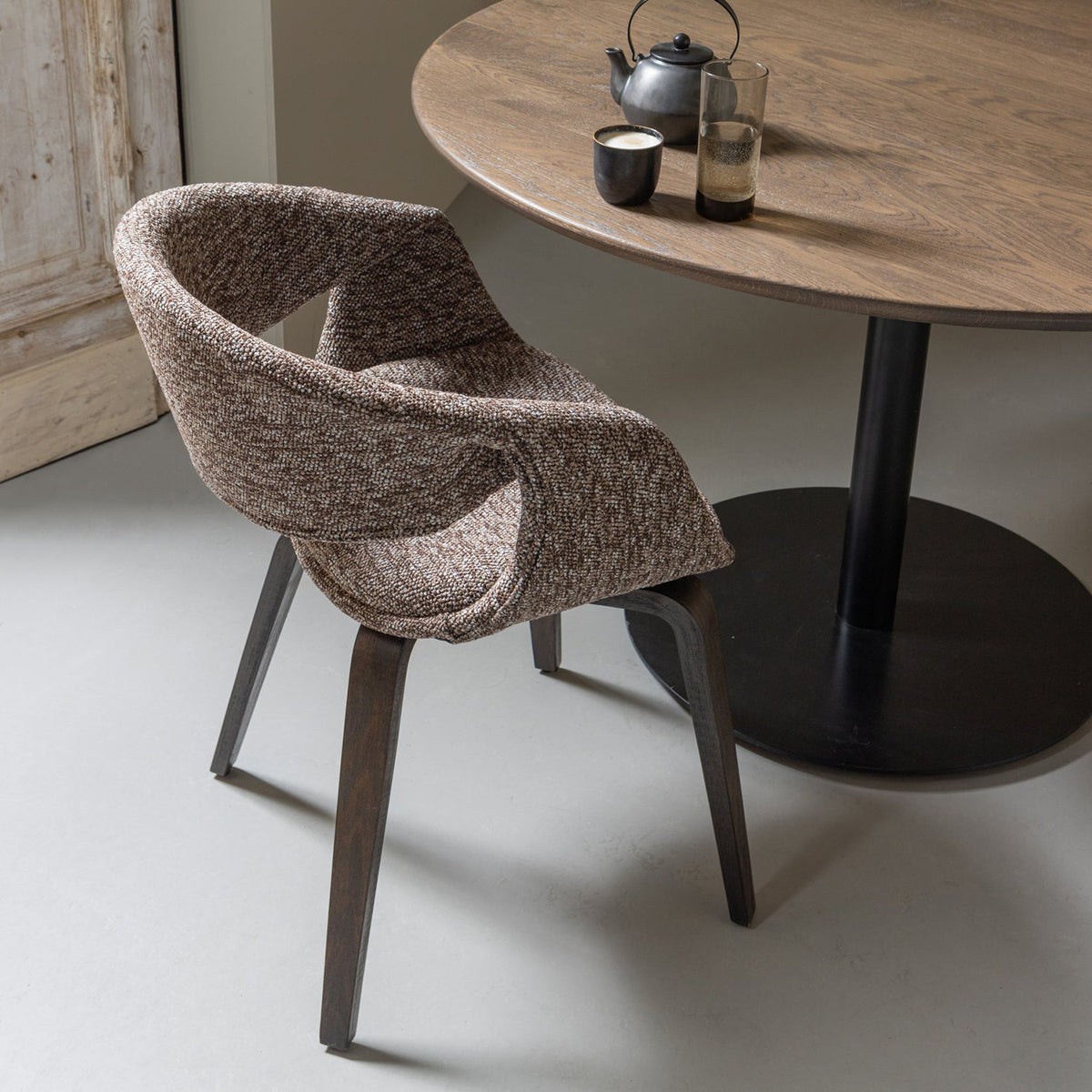 Yossi Dining Chair with Wooden Legs