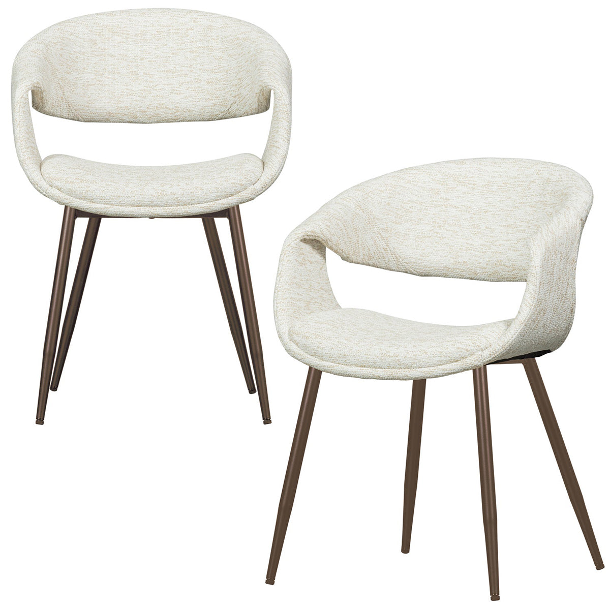 Yossi Dining Chair with Metal Legs