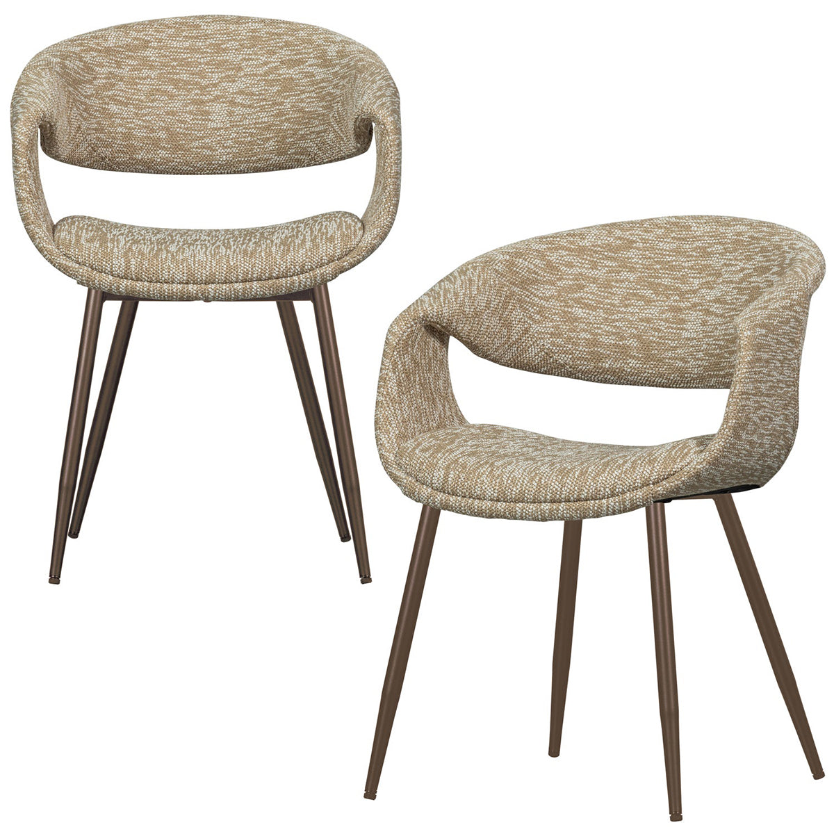 Yossi Dining Chair with Metal Legs