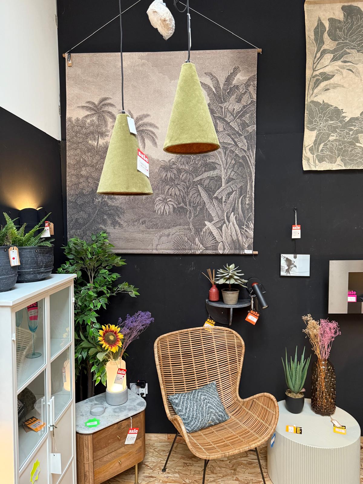Rosay Green Pendant Lamp (Display/ Discontinued Collection)