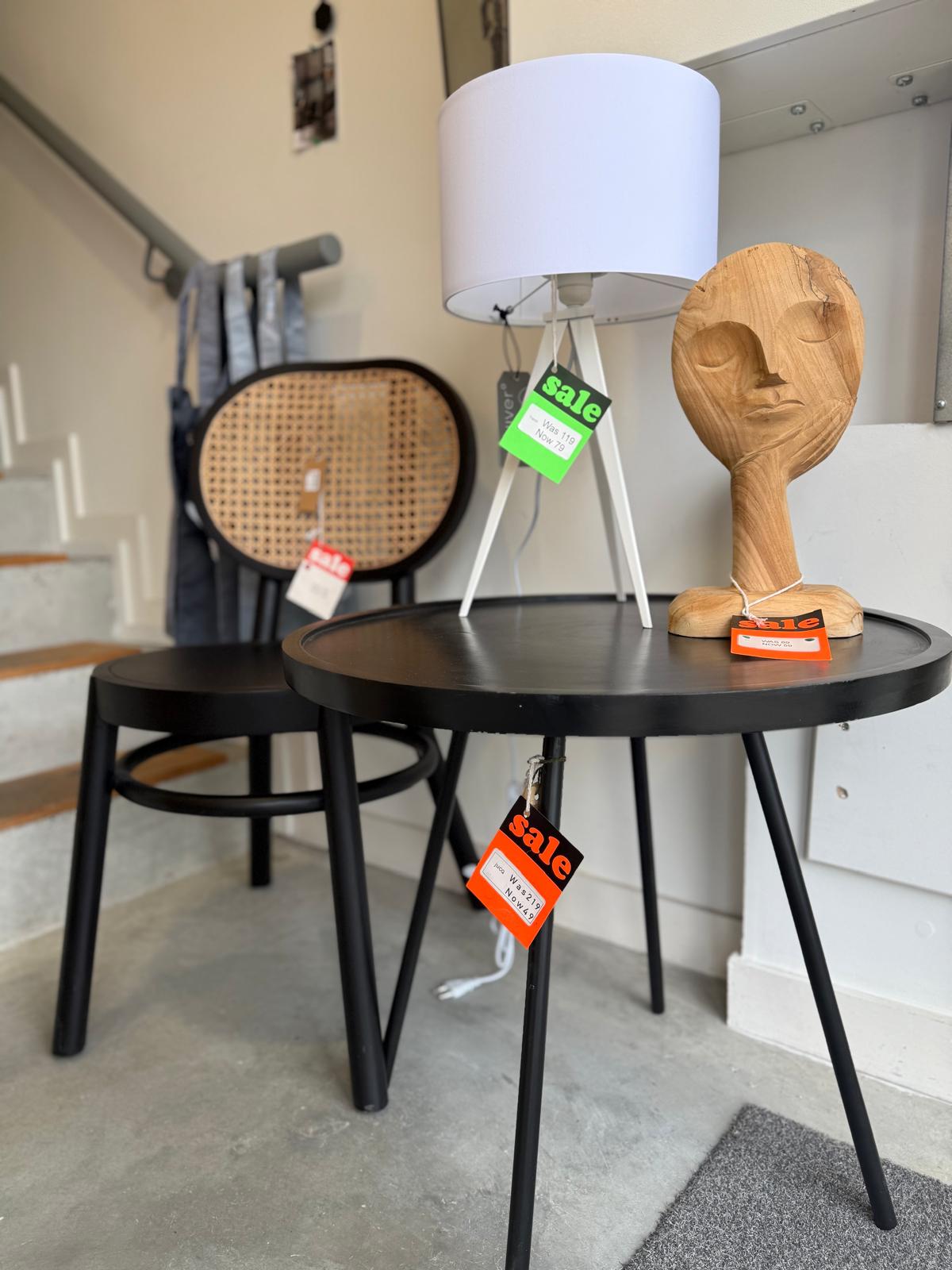 Retro Webbing Black Chair (Display/Discontinued Collection)