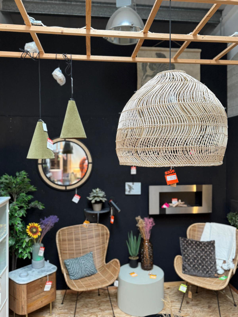 Ball Wicker Hanging Lamp (Display)