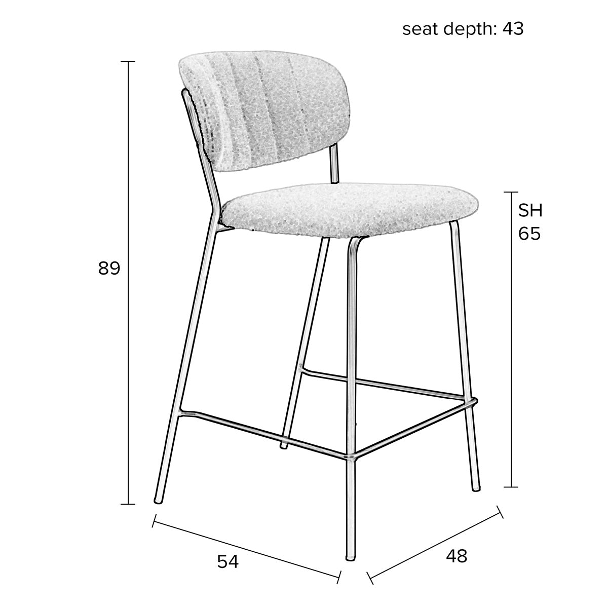 Jolien Counter Stool