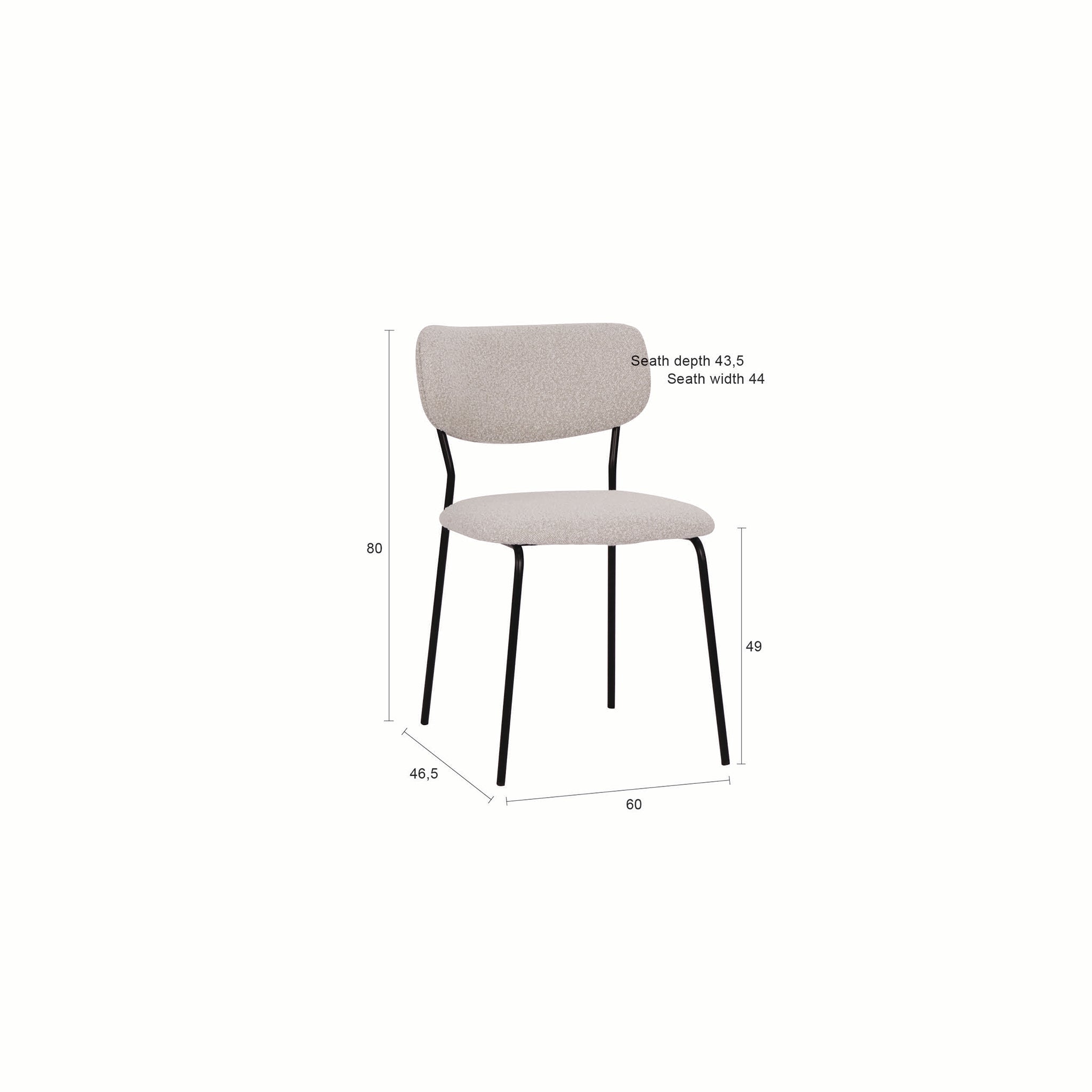 Leah Off White Chair