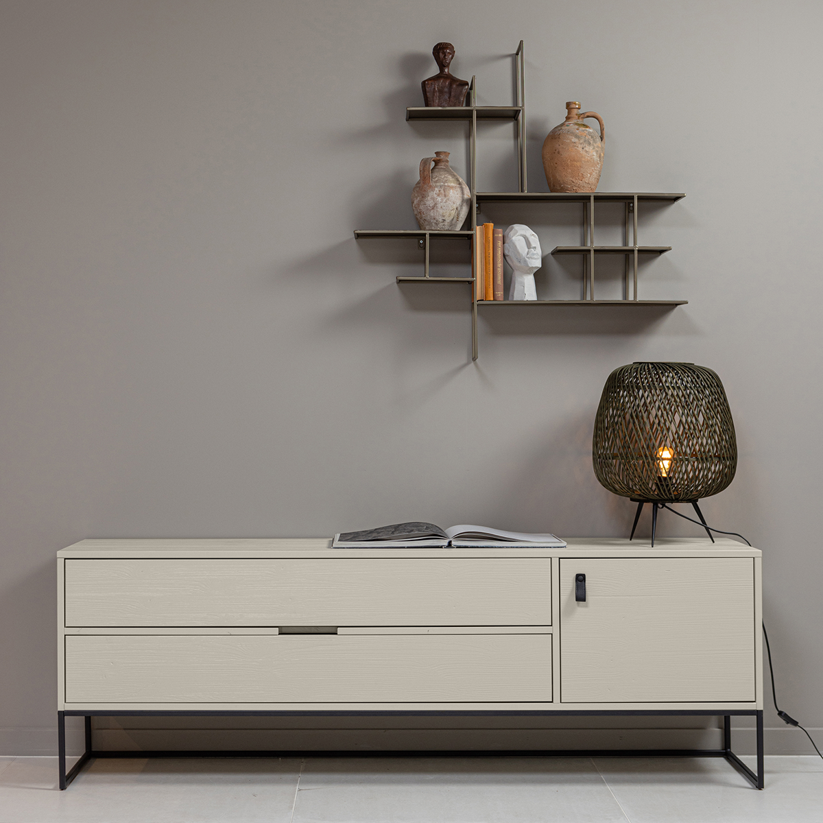 Silas Dust Pine Wood TV Unit - WOO .Design