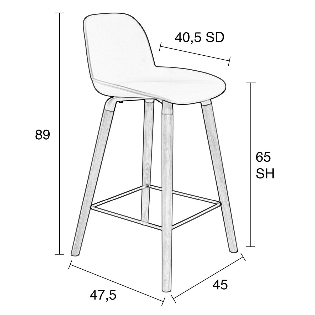 Albert Kuip Counter Stool (Display)