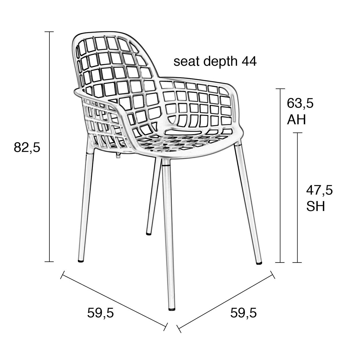 Albert Kuip Garden Armchair