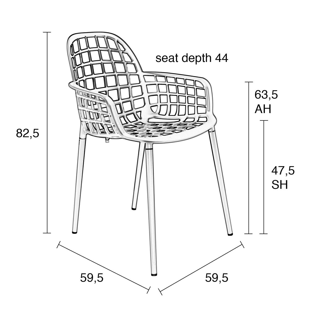 Albert Kuip Garden Armchair