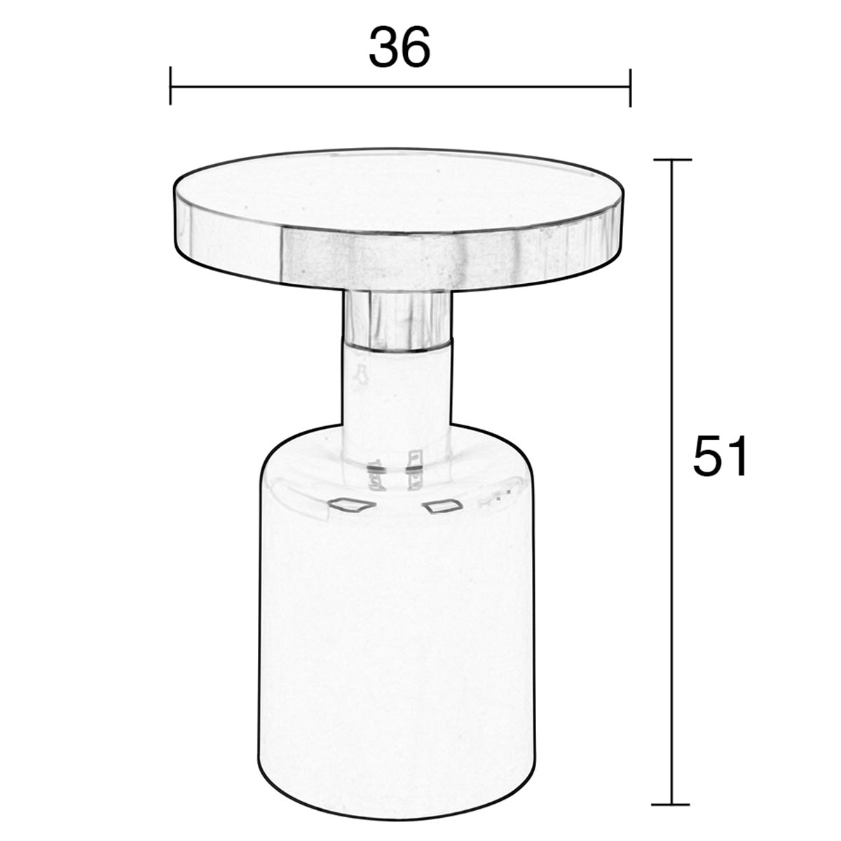 Glam Side Table
