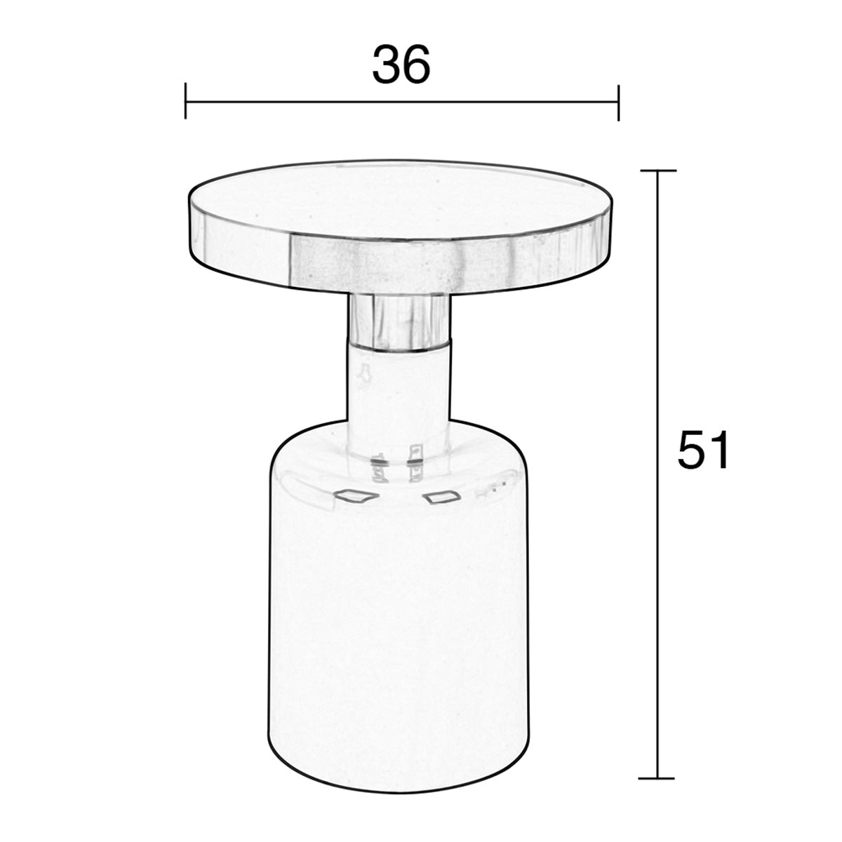 Glam Side Table