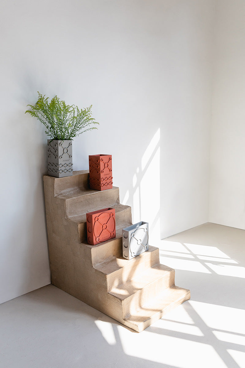 Graphic Flat Vase