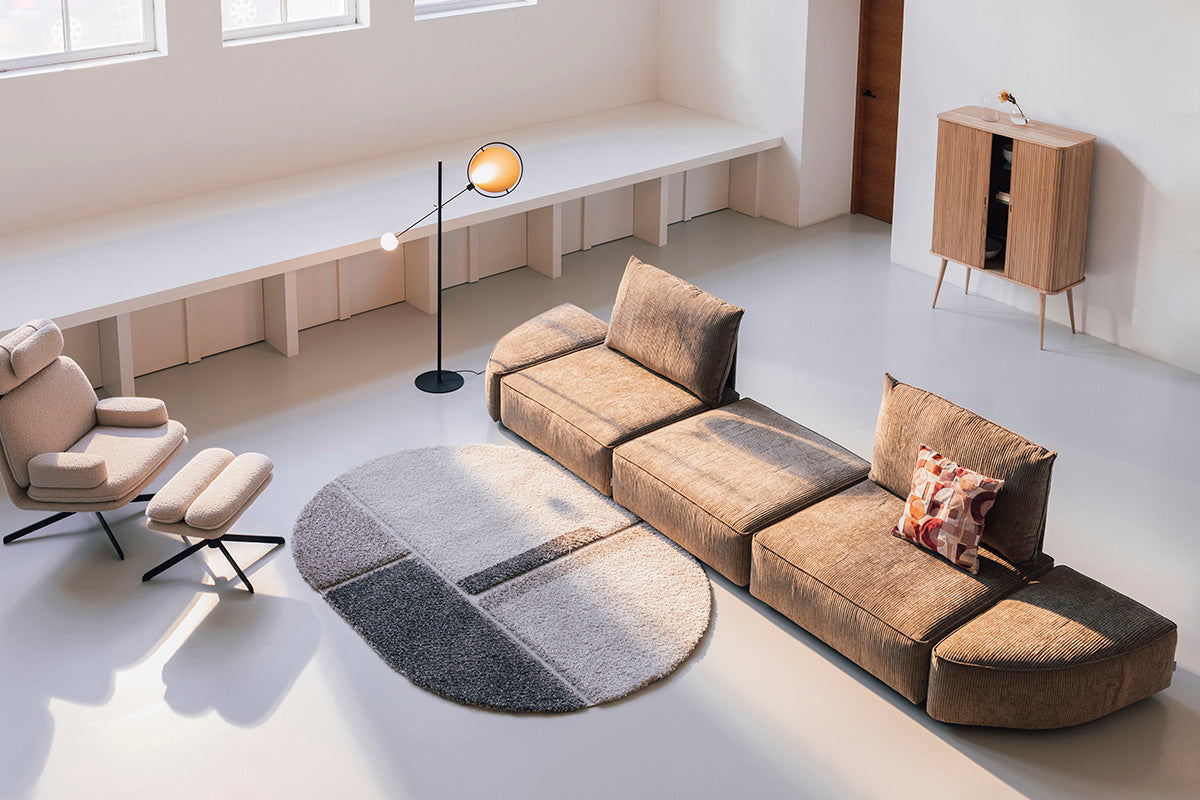 Hunter Moss with Back 1.5 Seater Element Sofa