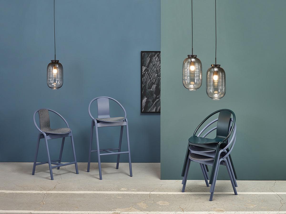 Again Upholstered/Wood Barstool - WOO .Design
