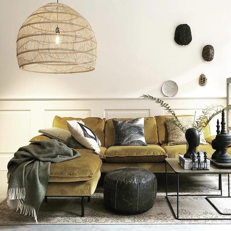 Ball Wicker Hanging Lamp - WOO .Design