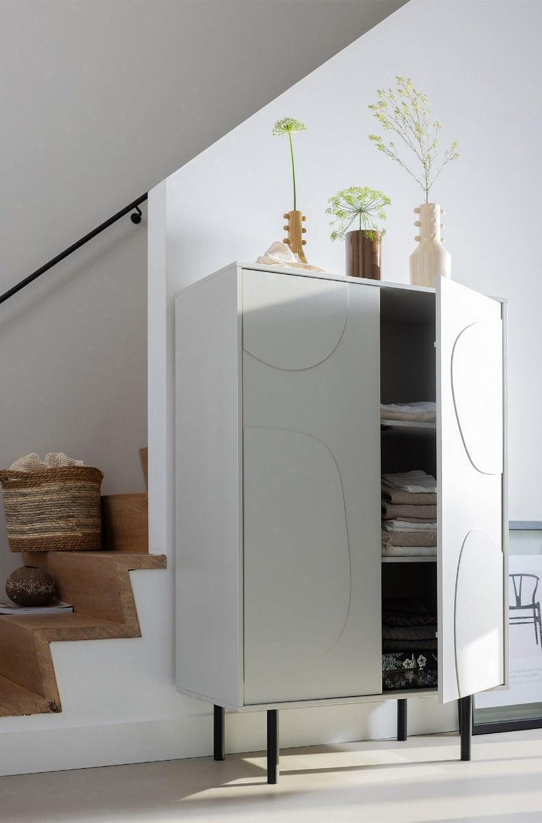 Cadiz Mist Pine Wood Storage Cabinet - WOO .Design