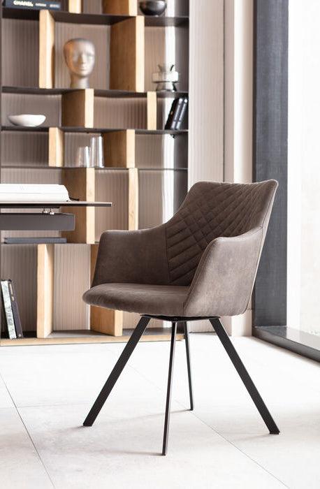 Coco Vintage Leather Swivel Chair - WOO .Design