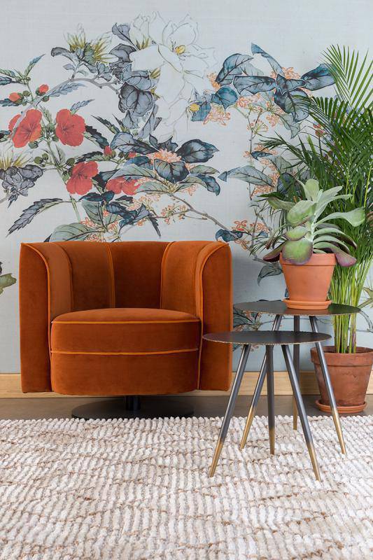 Flower Orange Lounge Chair
