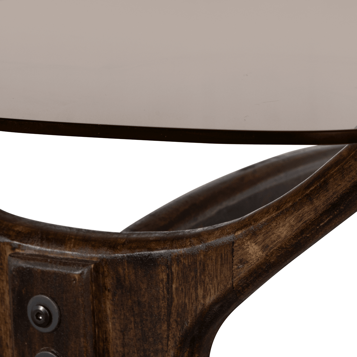 Flash Walnut Glass/Wood Coffee Table - WOO .Design