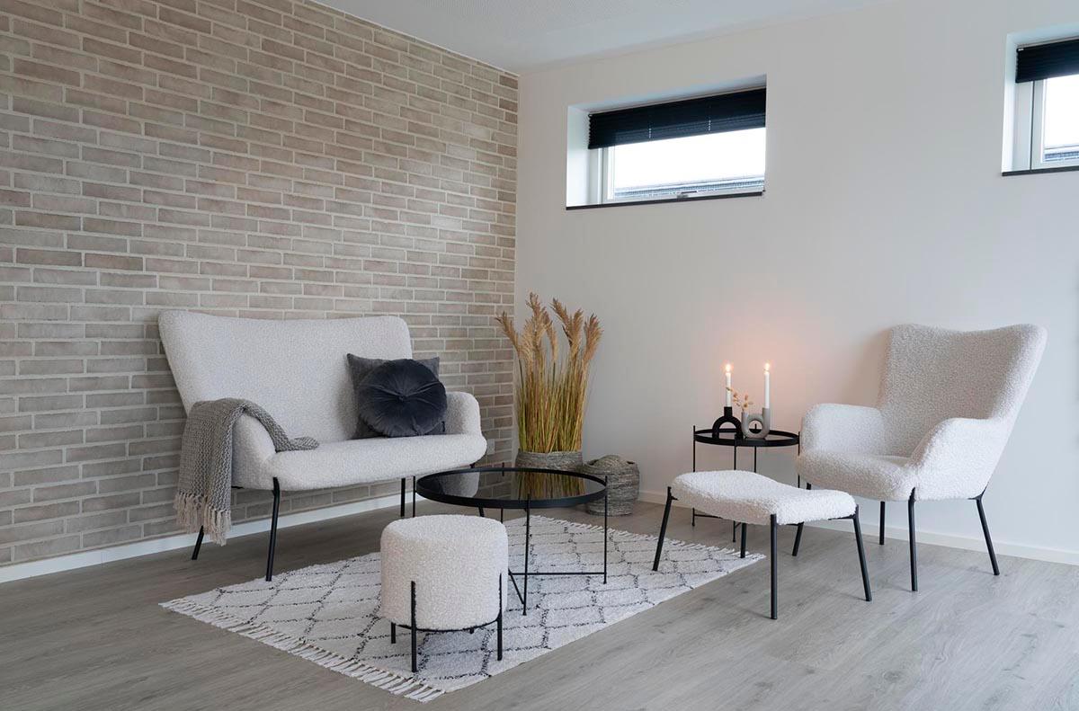Glasgow Artificial Lambskin Footrest - WOO .Design