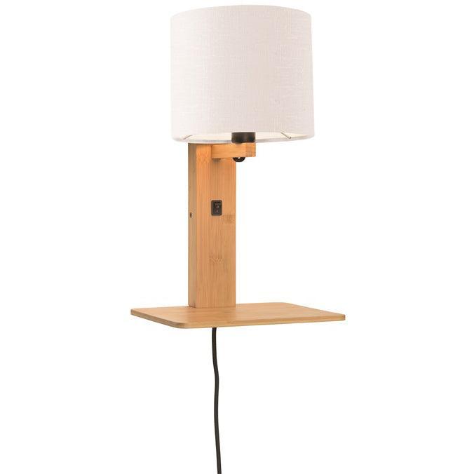 Andes Natural Wall Lamp with Shelf