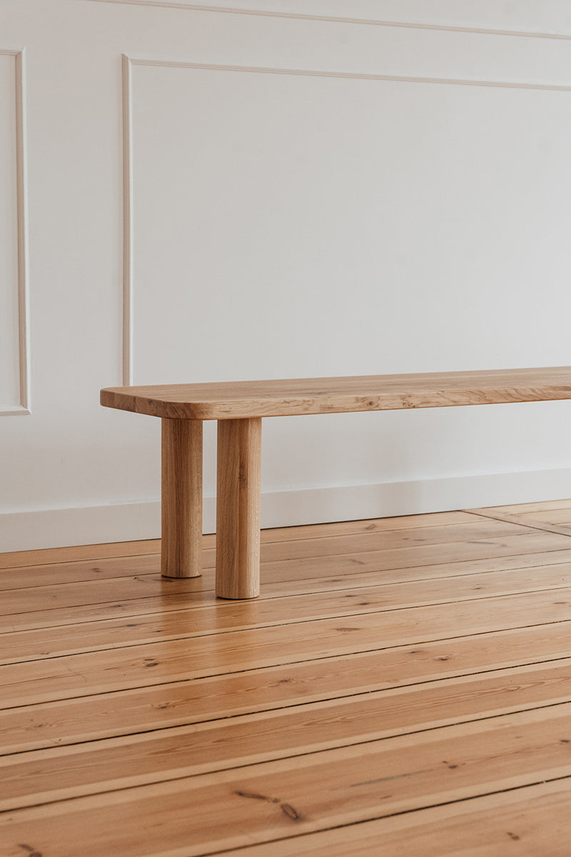 Rollo Oak Wood Bench