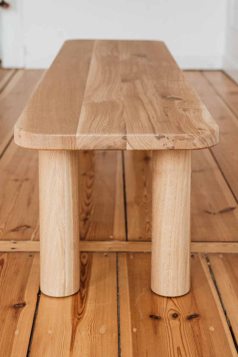 Rollo Oak Wood Bench