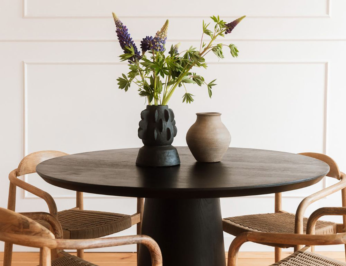 Gio Oak Wood Round Dining Table